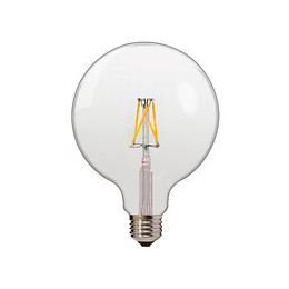 Ampoule E27 Led G125 6.5w Filament - Blanc Chaud 2300k - 3500k - Silamp