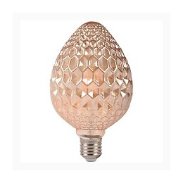 Ampoule E27 Led Dimmable Filament 6w Diamant Ambrée - Blanc Chaud 2300k - 3500k - Silamp