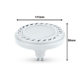Ampoule Led Gu10 Ar111 9w - Blanc Chaud 2300k - 3500k - Silamp