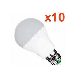 Ampoule E27 Led 12w 220v A60 180° (pack De 10) - Blanc Froid 6000k - 8000k - Silamp