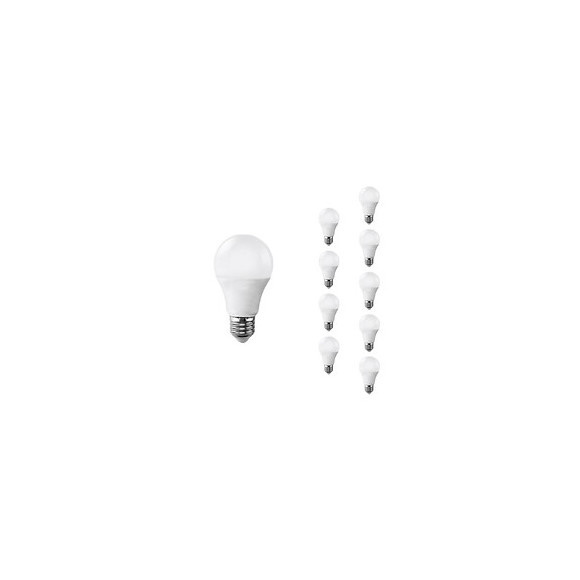 Ampoule E27 Led 9w 220v A60 180° (pack De 10) - Blanc Froid 6000k - 8000k - Silamp