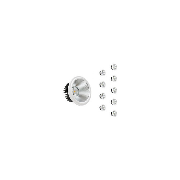 Ampoule Led 20w Ar111 Cob Rond (pack De 10) - Blanc Chaud 2300k - 3500k - Silamp