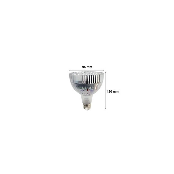 Ampoule E27 Led 35w 220v Par30 24led 60° Transparente - Blanc Froid 6000k - 8000k - Silamp