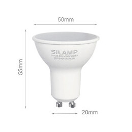 Ampoule Led Gu10 6w 220v Smd2835 Par16 10led 100° (pack De 10) - Blanc Froid 6000k - 8000k - Silamp