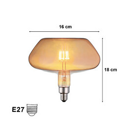 Ampoule E27 Led Filament 8w Champignon - Silamp
