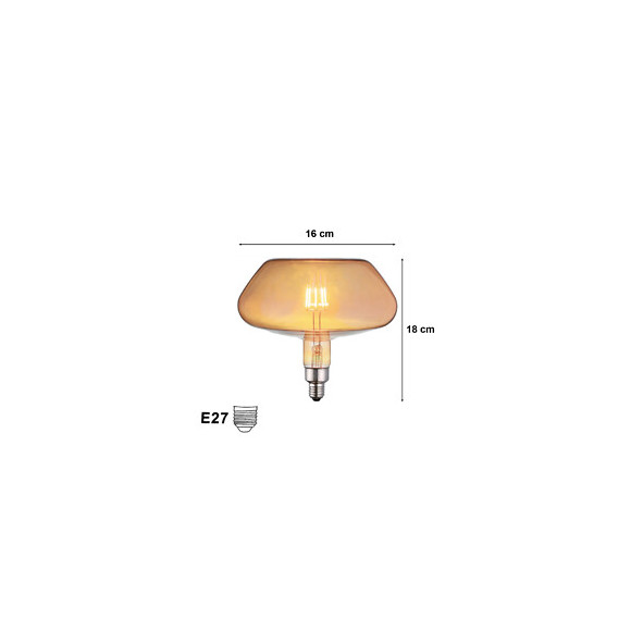 Ampoule E27 Led Filament 8w Champignon - Silamp