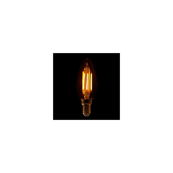 Ampoule E14 Led Filament 4w C35 Bougie  (pack De 10) - Blanc Chaud 2300k - 3500k - Silamp