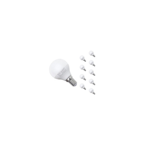 Ampoule E14 Led 8w 220v G45 300° (pack De 10) - Blanc Neutre 4000k - 5500k - Silamp