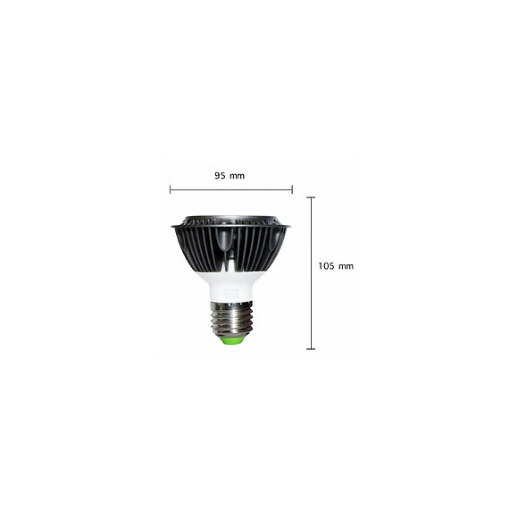 Ampoule E27 Led 15w 220v 12led Par30 24° - Blanc Chaud 2300k - 3500k - Silamp