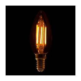 Ampoule E14 Led Filament 4w C35 Bougie - Blanc Chaud 2300k - 3500k - Silamp