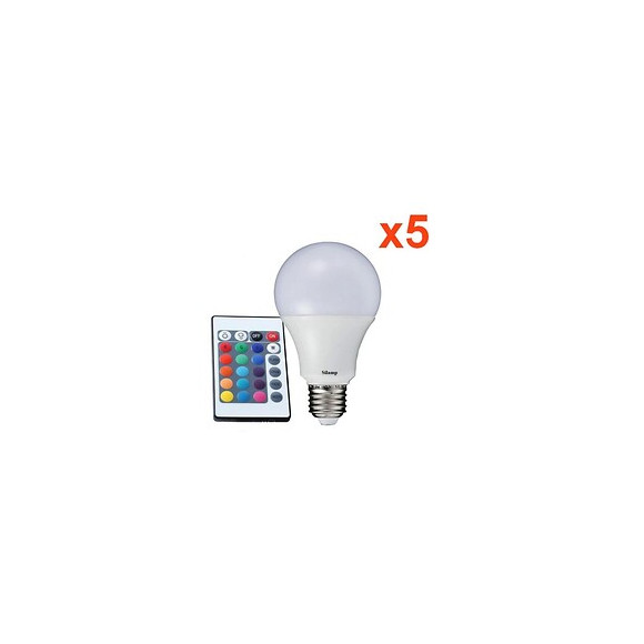 Ampoule E27 Led 5w 220v Rgb (pack De 5) - Silamp