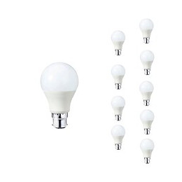 Ampoule Led B22 9w 220v A60 180° (pack De 10) - Blanc Neutre 4000k - 5500k - Silamp