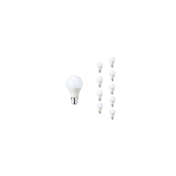 Ampoule Led B22 9w 220v A60 180° (pack De 10) - Blanc Neutre 4000k - 5500k - Silamp