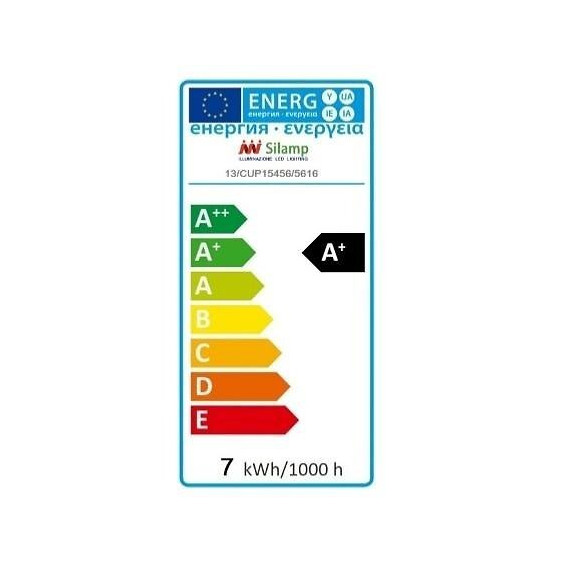 Ampoule Led Gu5.3 / Mr16 12v 7w 110° - Blanc Froid 6000k - 8000k - Silamp