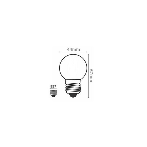 Ampoule E27 Led 1w G45 Bleu - Silamp