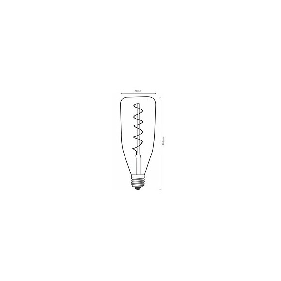 Ampoule E27 Led Filament Dimmable 4w Bouteille Smoke - Blanc Chaud 2300k - 3500k - Silamp