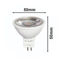 Ampoule Led Gu5.3 / Mr16 12v 8w Smd 80° - Blanc Chaud 2300k - 3500k - Silamp