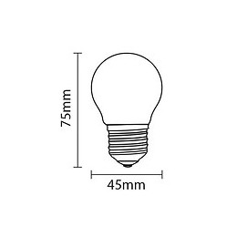 Ampoule E27 Led 6w 220v G45 240° - Blanc Froid 6000k - 8000k - Silamp