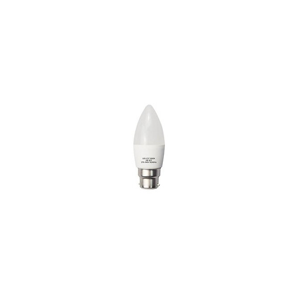 Ampoule Led B22 6w 220v C37 180° - Blanc Froid 6000k - 8000k - Silamp