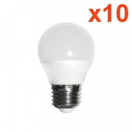 Ampoule E27 Led 6w 220v G45 240° (pack De 10) - Blanc Neutre 4000k - 5500k - Silamp