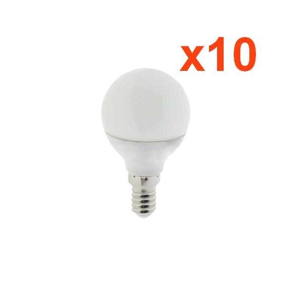 Ampoule E14 Led 6w 220v G45 Dimmable (pack De 10) - Blanc Neutre 4000k - 5500k - Silamp