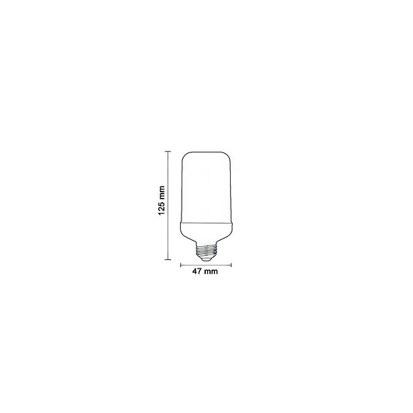Ampoule E27 Led Flamme 5w 220v - Silamp