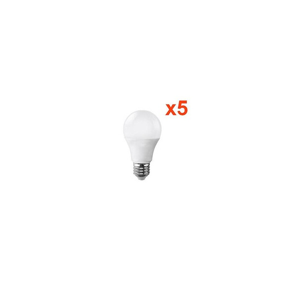 Ampoule E27 Led 9w 220v A60 180° (pack De 5) - Blanc Neutre 4000k - 5500k - Silamp