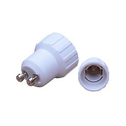 Adaptateur Gu10 Vers E14 - Blanc - Silamp