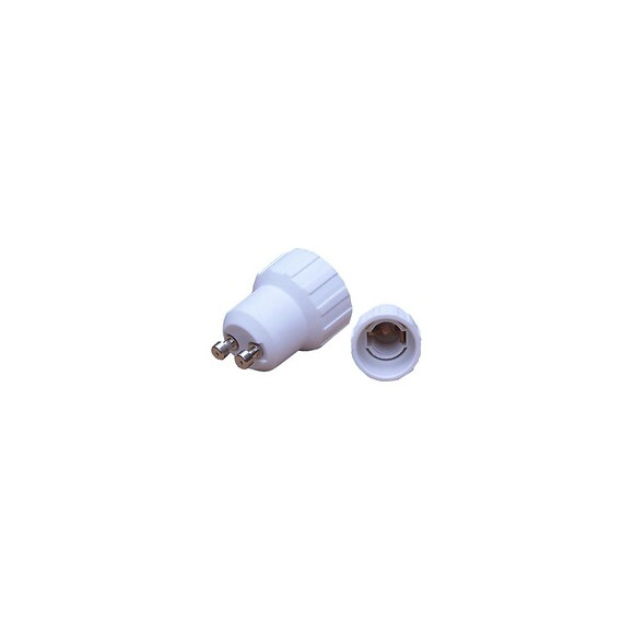 Adaptateur Gu10 Vers E14 - Blanc - Silamp