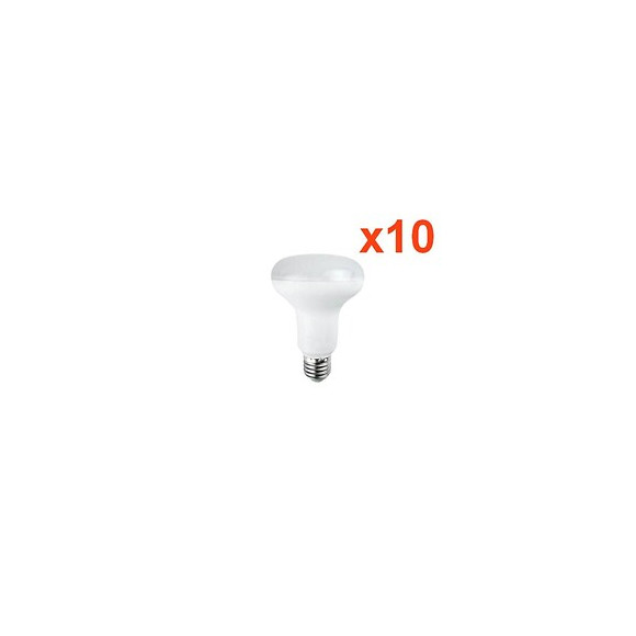 Ampoule E27 Led 10w 220v R80 120° (pack De 10) - Blanc Neutre 4000k - 5500k - Silamp