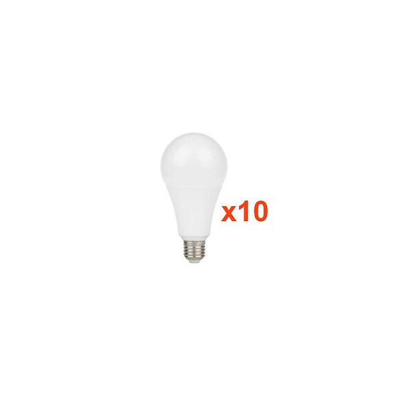 Ampoule E27 Led 13w A60 220v 230° (pack De 10) - Blanc Froid 6000k - 8000k - Silamp