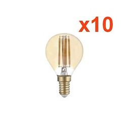 Ampoule E14 Led Filament 4w G45 (pack De 10) - Blanc Chaud 2300k - 3500k - Silamp