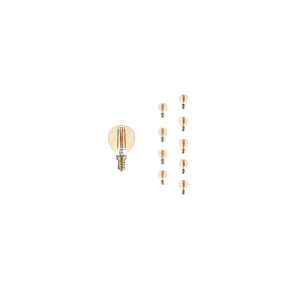 Ampoule E14 Led Filament 4w G45 (pack De 10) - Blanc Chaud 2300k - 3500k - Silamp