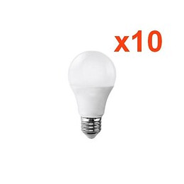 Ampoule E27 Led 9w 220v A60 180° (pack De 10) - Blanc Neutre 4000k - 5500k - Silamp
