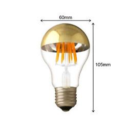 Ampoule E27 Led Filament 7w A60 Reflet Or - Blanc Chaud 2300k - 3500k - Silamp