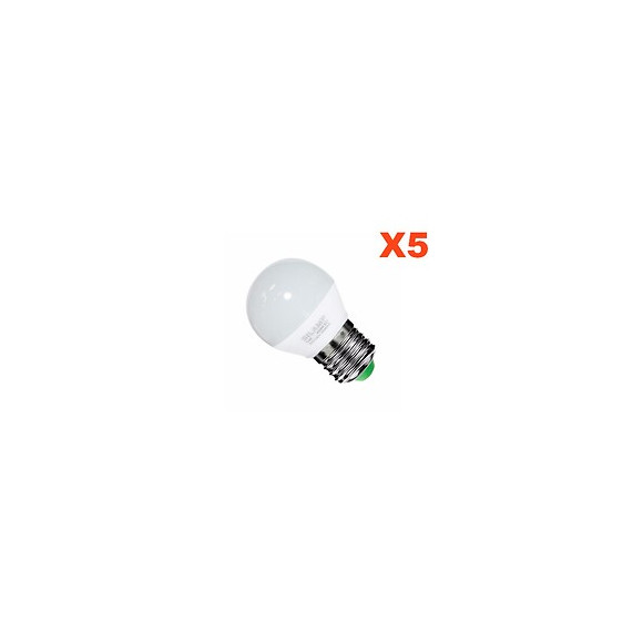 Ampoule E27 Led 6w 220v G50 220° (pack De 5) - Blanc Neutre 4000k - 5500k - Silamp