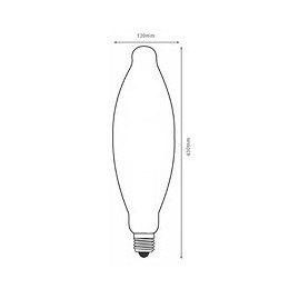 Ampoule E27 Led Filament 8w Amande - Silamp