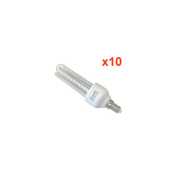 Ampoule E14 Led Lynx 12w 220v 360° Cfl - Pack De 10 - Blanc Neutre 4000k - 5500k - Silamp