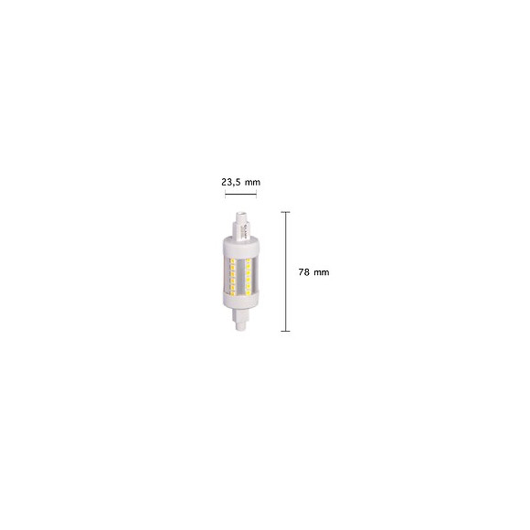 Ampoule Led R7s 78mm 5w 220v Smd2835 36led 360° - Blanc Neutre 4000k - 5500k - Silamp