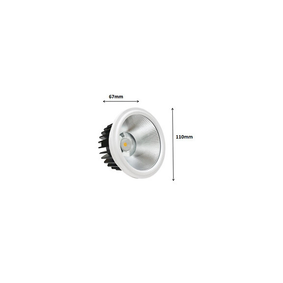 Ampoule Led 20w Ar111 Cob Rond (pack De 10) - Blanc Neutre 4000k - 5500k - Silamp