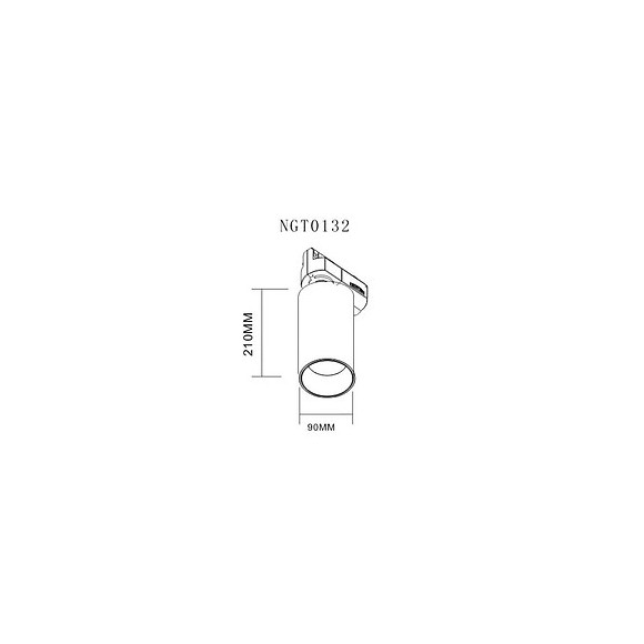 Spot Led Sur Rail 32w 38° Triphasé Noir - Blanc Chaud 2300k - 3500k - Silamp