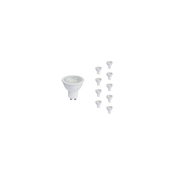 Ampoule Led Gu10 8w 220v Par16 Cob (pack De 10) - Blanc Chaud 2300k - 3500k - Silamp