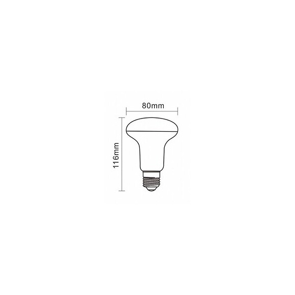 Ampoule E27 Led 10w 220v R80 120° - Blanc Chaud 2300k - 3500k - Silamp