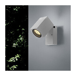 Applique Murale Argent Led Ip44 Orientable Pour Ampoule Gu10 - Silamp
