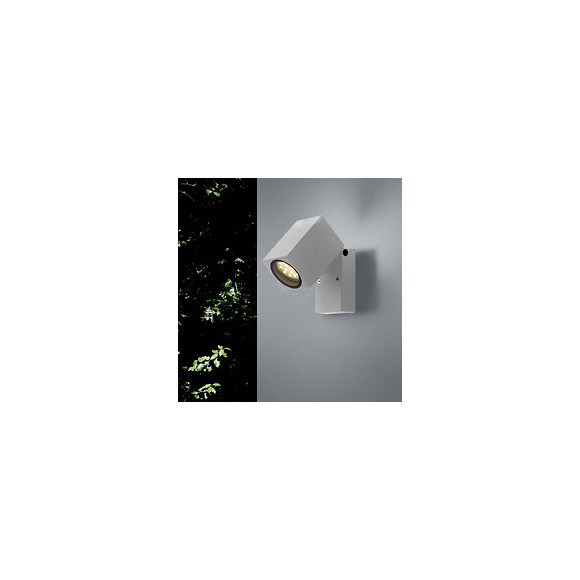 Applique Murale Argent Led Ip44 Orientable Pour Ampoule Gu10 - Silamp