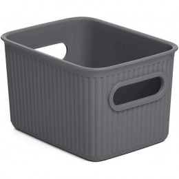Panier De Tri 1.5 L. Baobab S Gris Anthracite (12,5x16,4x10cm) Tatay
