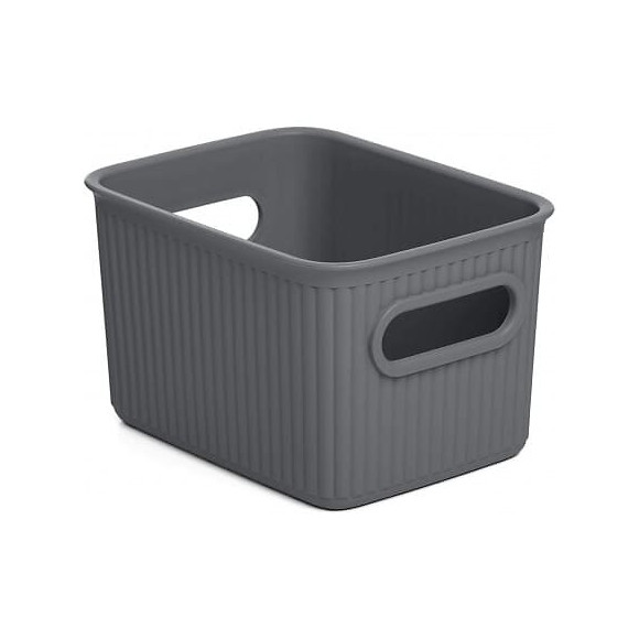 Panier De Tri 1.5 L. Baobab S Gris Anthracite (12,5x16,4x10cm) Tatay