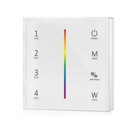 Variateur Tactile Rgb Rf En Saillie 4 Zones - Blanc - Silamp