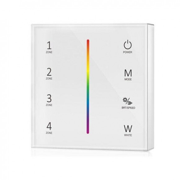 Variateur Tactile Rgb Rf En Saillie 4 Zones - Blanc - Silamp