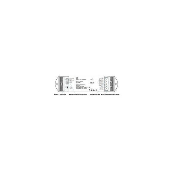 Dimmer Rf Pour Ruban Led 12v/24v - Blanc - Silamp